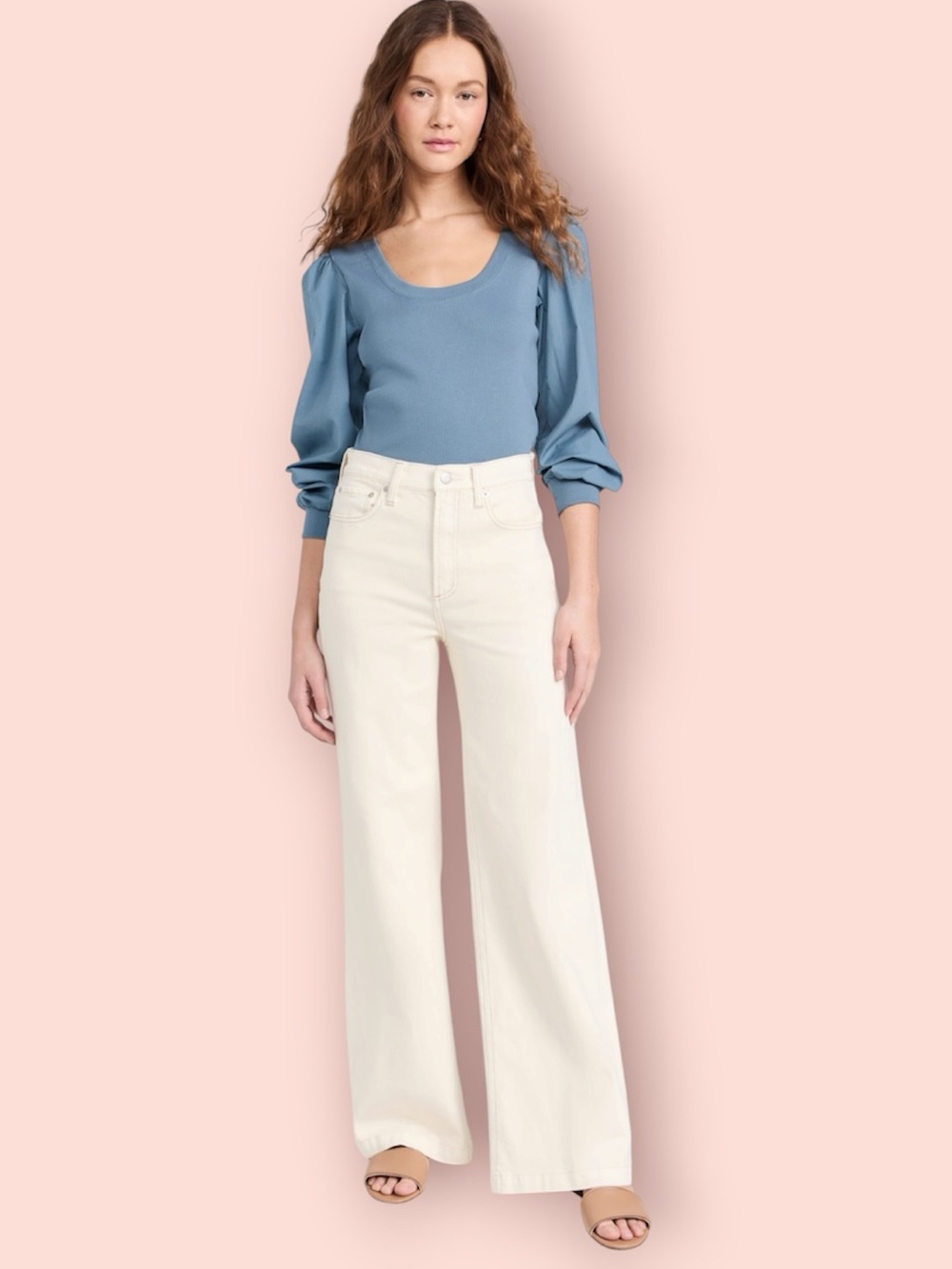 VERONICA BEARD Anabel Top in Slate Blue